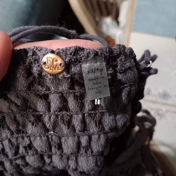 Free People Adella Slip Dress in Charcoal Size XS - Picture 4 of 4